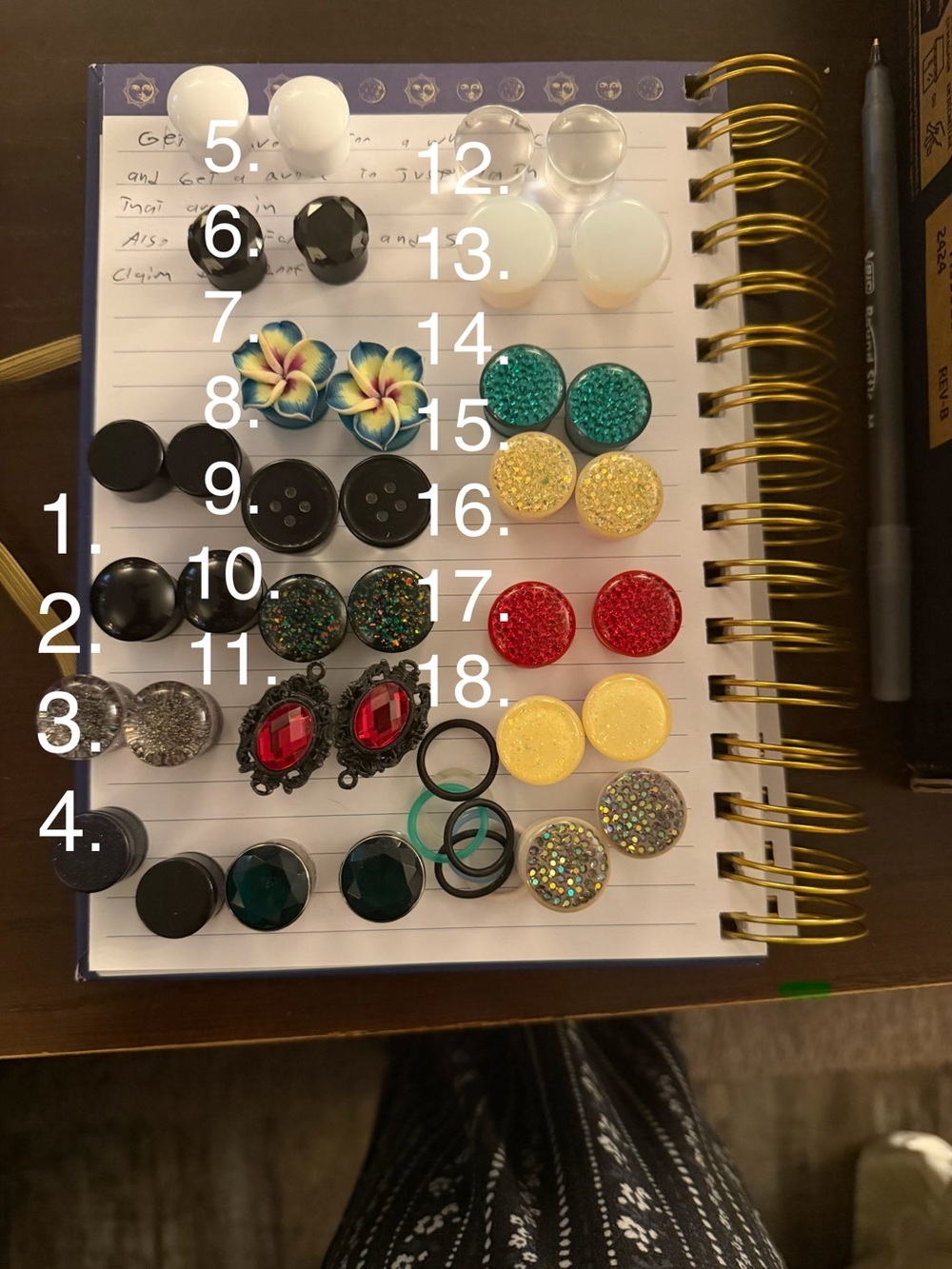 Assorted Ear Gauges - Multicolor Mix - Jewelry - Tunnel each pair sold separate